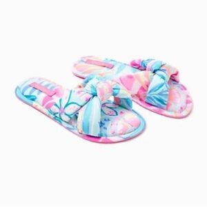 Lilly Pulitzer Pool Slippers Sea Glass Rainforest Retreat Size S/M